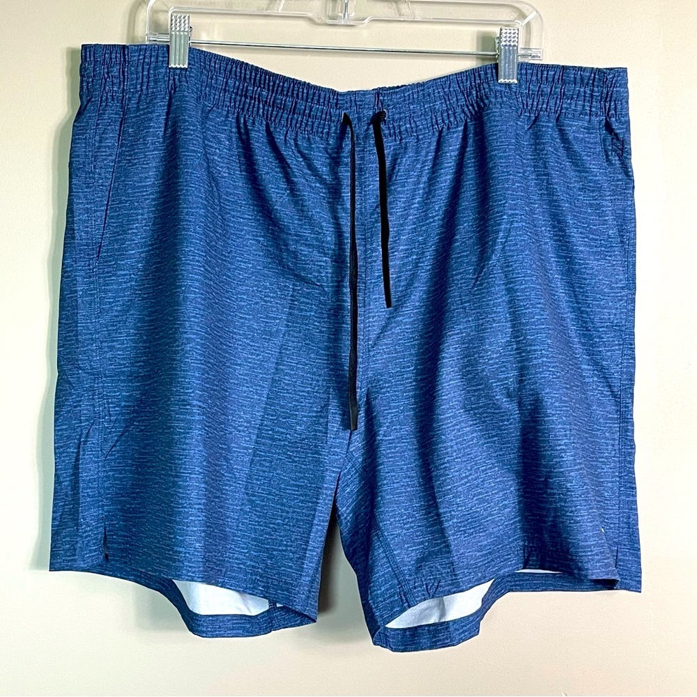 Zyia Mens Legend Shorts XXL Blue New Activewear Lightweight Running 7” Inseam
